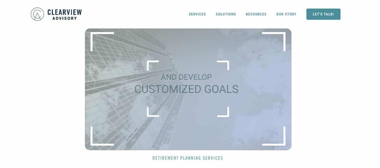 Clearview Advisory After Website Redesign